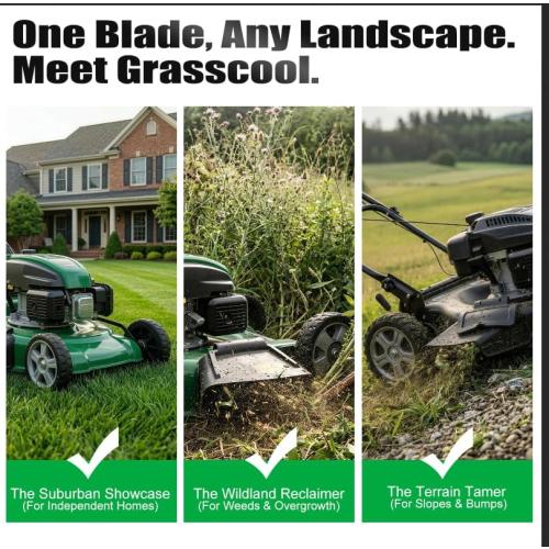 Grasscool 134149 Mulching Blades with 5-Star Mounting Pattern for Craftsman 42 inch Deck Riding Lawn Mower Replace 138971 532138971 138498