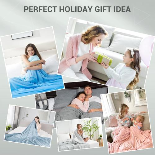 Elegear Revolutionary Cooling Blanket Queen Absorbs Heat to Keep Body Cool for Night Sweats, Arc-Chill3.0 Cool Fiber Q-Max>0.5 for Hot Sleepers, Lightweight Summer Cold Blankets for Sleeping 79“ x 86”