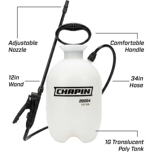 CHAPIN 20004 SureSpray 1-Gallon Pump Sprayer for Lawn, Garden & Weeds