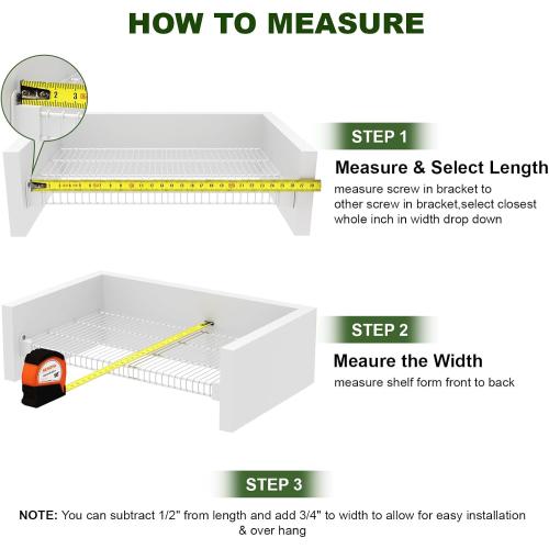 Wire Rack Covers, Foamed PVC Wire Shelf Covers for Pantry Removable Closet Cabinet Bathroom Kitchen Shelving Decoration(White,33x16 inch)