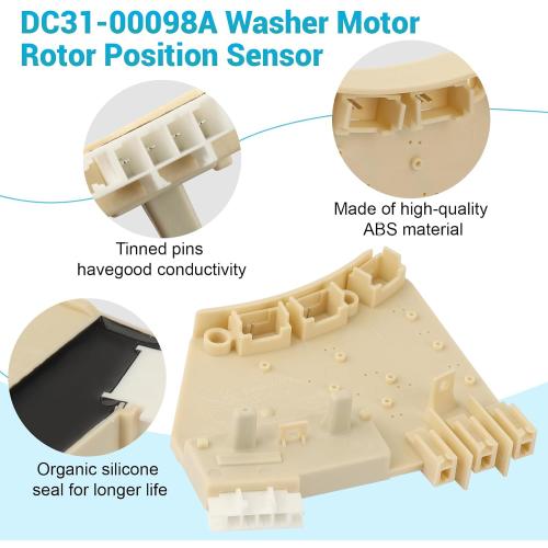 DC31-00098A Washer Motor Rotor Position Sensor Compatible with Samsung
