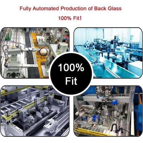 Rear Back Glass Replacement for iPhone 14 6.1-inches with Reparing Toolkit and Manual (Midnight Black)