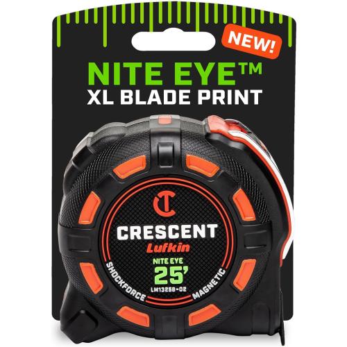 Crescent Lufkin 25 Ft. SHOCKFORCE NITE EYE Magnetic Tape Measure | LM1325B-02