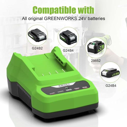 Powilling 24V CAF806 Battery Charger Replacement for Greenworks 24V Battery