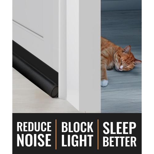 Everlasting Comfort One Sided Door Draft Stopper for Bottom of Doors - Quick Install Sound Proofing Strip Gap Filler, Cold Air & Noise Blocker Sweep for Home, Bedroom and Apartment- Fits 36 Doors