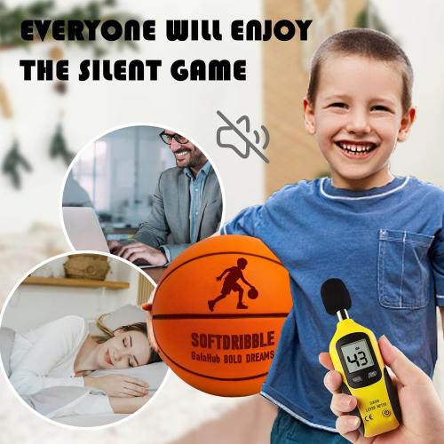 Silent Basketball Airless Indoor Training Ball 2026 New Upgraded Soft Foam Noiseless Basketball | Soundless Ball for Indoor Training and Quiet Dribbling | Gift for Sport Lover