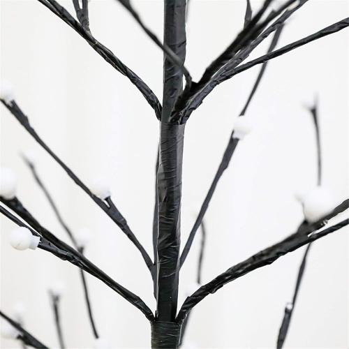 LED Tree Ball Light 6FT 208L Warm White Artificial Light Christmas Tree Light Decoration for for Bedroom Indoor Outdoor Home Festival Party Wedding Christmas
