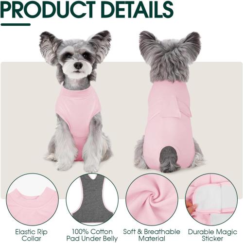 Kuoser Dog Surgery Suit Female Spay, Dog Recovery Suit Male Neuter