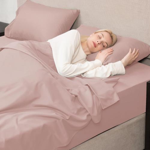 Egyptian Cotton 600TC Envelope Travel Pillowcases 14x20 inches - Pillow Cases Set of 2, Super Soft Pillow Cases Envelope Closure Plum Solid