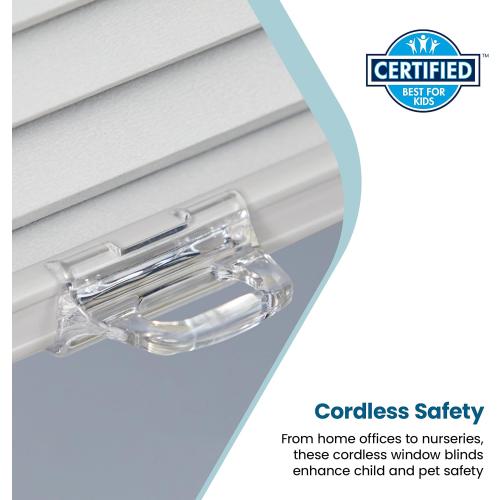 BlindsAvenue Cellular Honeycomb Cordless Shade, 9/16 Single Cell, Light Filtering, White, Size: 21.5 W x 72 H