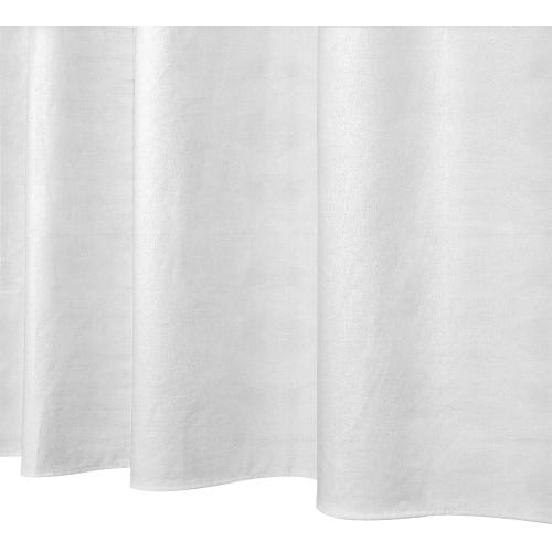 YISURE 100% Cotton Shower Curtains White, Luxury Fabric Curtain for Bathroom or Hotel, 72x72