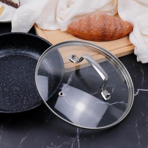 10 Inch Glass Lid for Lodge Cast Iron Skillet, 10 OXO Obsidian Frying Pan, Calphalon stainless pans and Other 10-10.25 Inch Kitchenware