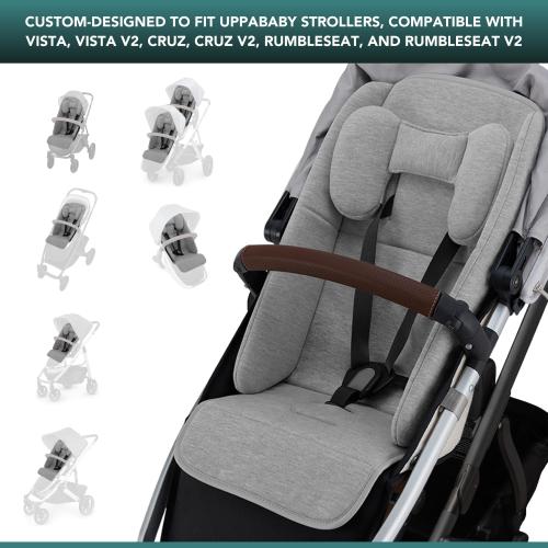 Infant Liner Seat Compatible with Uppababy Vista, Vista V2, Vista V3, Cruz, V2, Cruz V3, RumbleSeat, RumbleSeat V2, 2 in 1 Newborn to Toddler Comfort Insert, New and Improved Liner Material for Babies