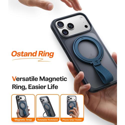 TORRAS (Gen6.0) Magnetic Phone Grip Ring Holder Kickstand, Ostand Ring Blue
