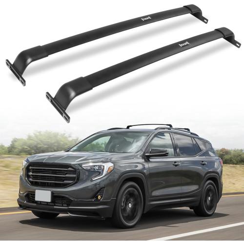 220lbs Cross Bar Roof Rack Fit for GMC Terrain 2018-2024 Cargo Carrier Crossbar Rooftop Accessories (with Side Roof Rails)
