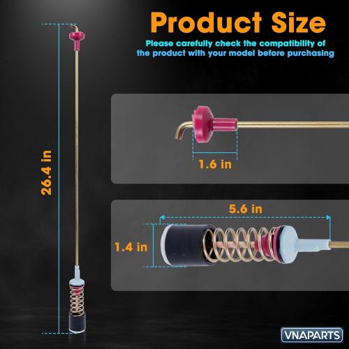 WA45M7050AW A4, WA5451ANW XAA, WA45N3050AW A4, WA45T3200AW WA45T3400AV WA45T3400AW WA50R5200AW US Washer Suspension Rod Damper (4pcs) For Samsung WA50R5400AV US WA50T5300AC WA50R5400AW WA456DRHDSU AA