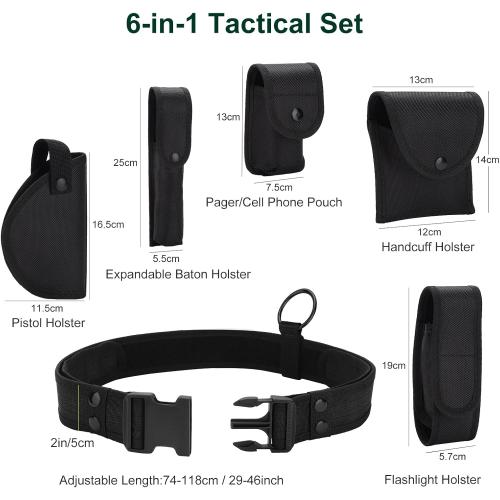 abcGoodefg Police Security Duty Belts Correctional Officers Ultility Cop Costume Belt Law Enforcement for Women Men Hunting