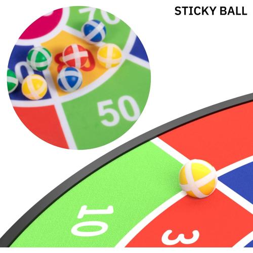 TEMI 29 Large Dart Board for Kids, Boys Toys Dartboards with 20 Balls, Indoor and Outdoor Sport Fun Party Play Game Toys, Birthday Gifts for Boys Girls 3 4 5 6 7 8 9 10 11 12 Years Old