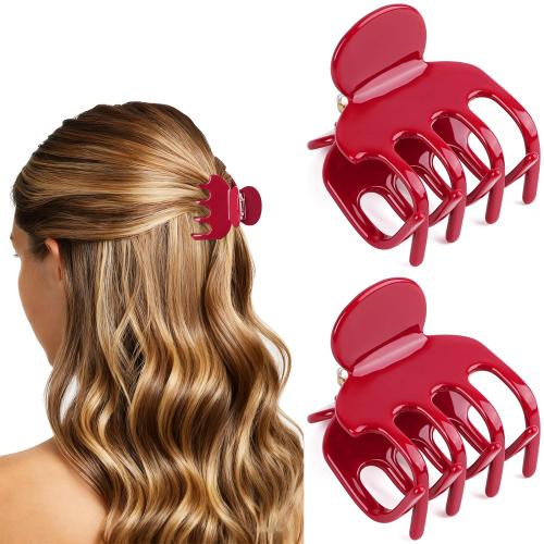 MAORULU 1.85 Small Acetate Hair Claw Clip for Thin & Medium Hair