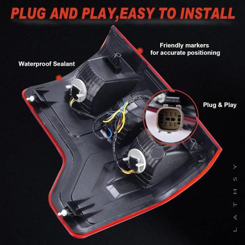 Tail Light Compatible With 2018-2020 Ford F150 Rear Light Taillights Left and Right Driver and Passenge Side Replace JL3Z13405H JL3Z13404H