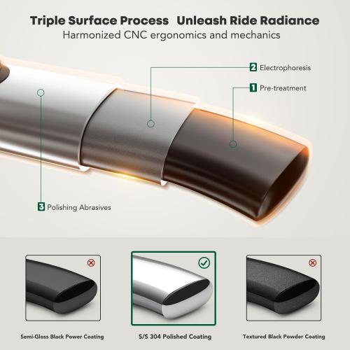 YHTAUTO 3 Inch Running Boards Side Steps Compatible with Nissan Rogue 2014-2020, Rogue Select 2015, Rogue Sport 2017-2020, SUV, Round Stainless Steel Polished Chrome, Cab Side Step Rails