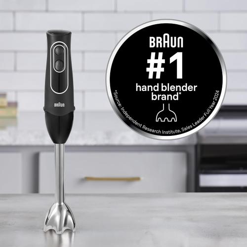Braun MultiQuick 5 Immersion Hand Blender with Dual Speed   Turbo and Patented Technology, 350W - Includes Beaker and Whisk, Black, MQ505❗MAY HAVE MISSING PIECES/NEEDS CLEANING ❗