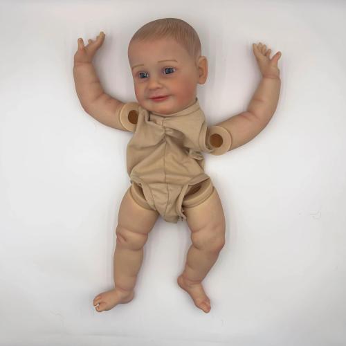 New 22inch Lifelike Reborn Doll Kit Zoe Baby Already Painted Unfinished Doll Parts DIY Toys