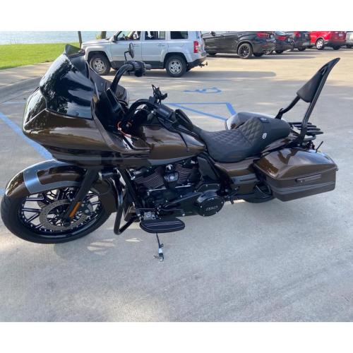 Matte Black Sissy Bar Backrest, Detachable Passenger Back Rest Rear Pad Compatible for Harley Davidson Touring Models 2009-Later Street Glide Road Glide Electra Glide Road King