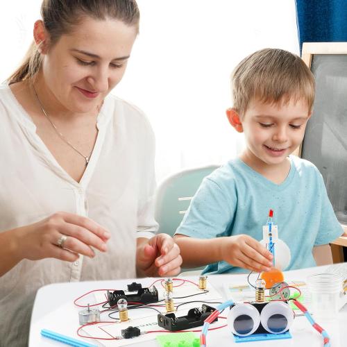 Science Circuit Kit Electricity for Kids, STEM Electrical Light Bulb Experiment, Electric Science Gifts Fair Project Kits Age 8-12, Fruit Energy Experiments Circuits Engineering Projects