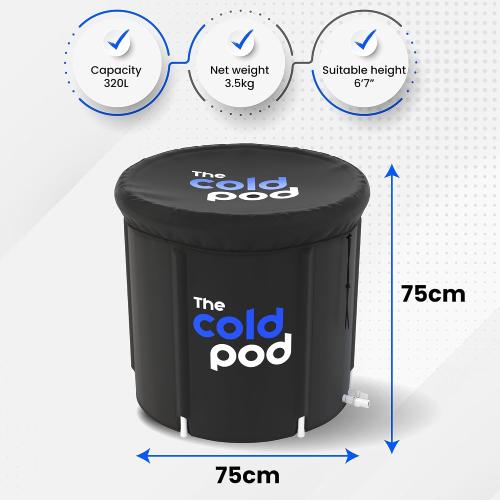 The Cold Pod Ice Bath Tub for Athletes with Cover: Cold Plunge Tub for Recovery, Multiple Layered Portable Ice Bath Plunge Pool