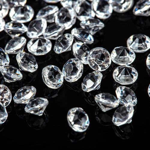 FUTUREPLUSX Fake Diamonds, 10000 PCS Mini Clear Diamonds Decoration Acrylic Crystal Vase Fillers Table Scatter Confetti Gems for Wedding Bridal Shower Birthdays Graduation Party Home Decor