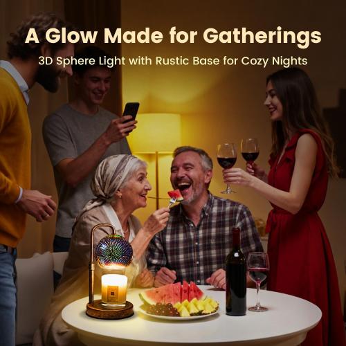 Glocusent Candle Warmer Lamp with Timer