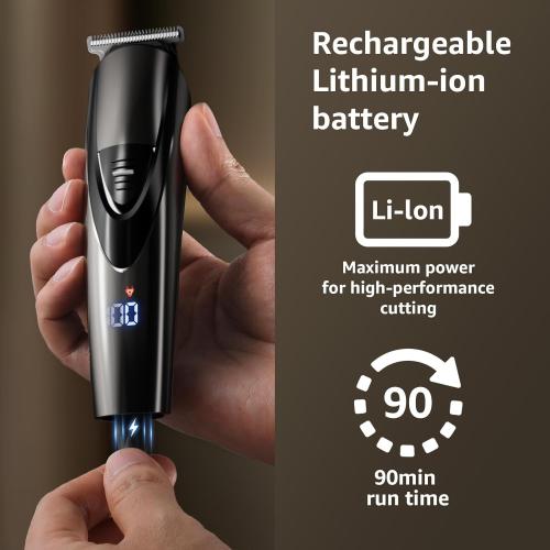 Beard Trimmer for Men SHPAVVER,17-Pc Set Rechargeable Hair Clippers Kit with Safety Lock,Mens Grooming Kit for Hair Beard Body & Nose,Gifts for Men