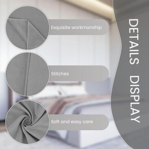 EVOLIVE Ultra Soft Microfiber Body Pillow Cover/Pillowcases 21x54 with Hidden Zipper Closure (21x54 Body Pillow Cover, Charcoal Grey)