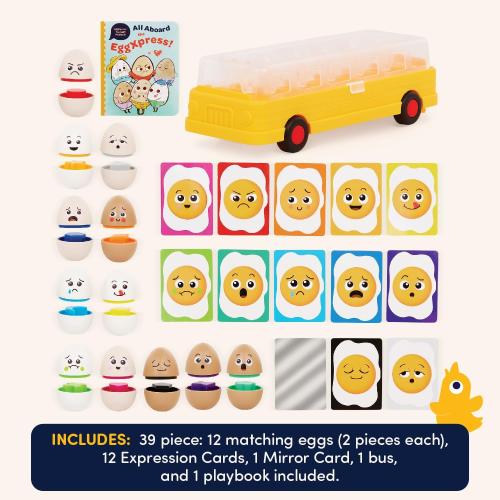 Battat Education – Matching Egg Toys for Toddlers – Color & Letter Recognition Sorting Game – Early Learning Educational Toys for 18  Months – Fun & Engaging Playtime