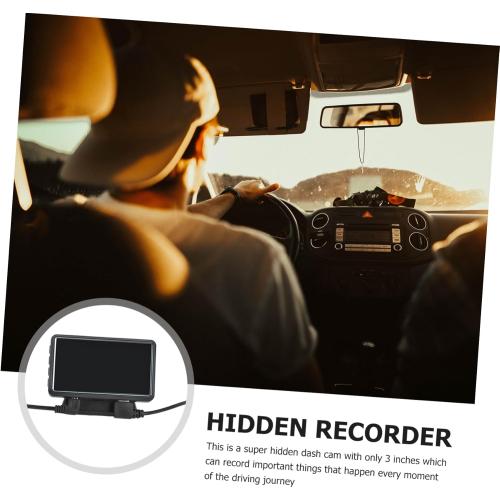 Vehicle Black Box 1pc Car Driving Compact Automobile Recorder Motion Dual Lens Design for Front and Interior Easy to Use for Vehicle Safety