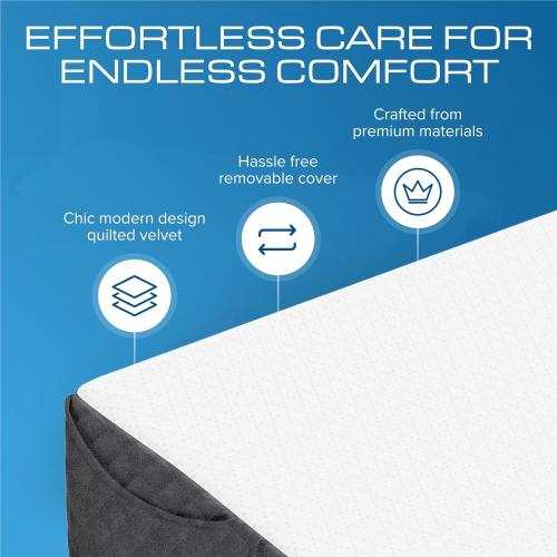 Grey and White 54*10*6 Kölbs Wedge Pillow Headboard, Flippable 2 Sided, Instantly Change Your Decor, Mattress Gap Filler Full Size