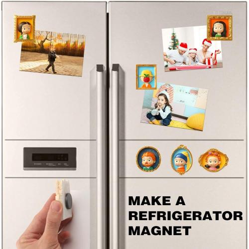 Set of 50 Size Size 25mm Round Small Magnet Dots with Adhesive Backing for Crafts DIY School Office Home Flexible Circle Magnetic Dot with Self Adhesive Alternative to Magnets Tape Sheet 50 PCS 25mm (Diameter 1.0”X 0.08”)