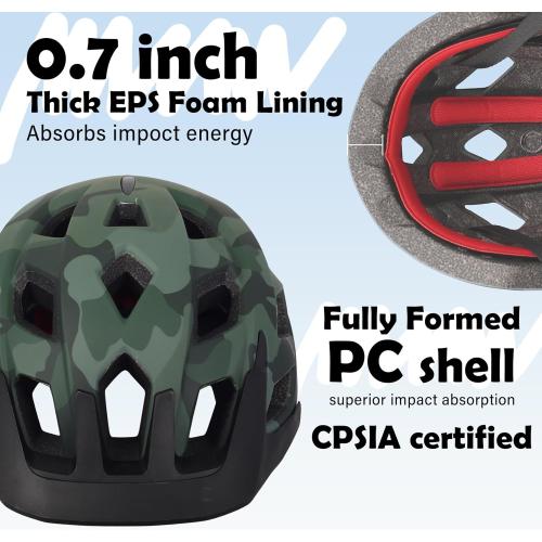 Kids Bike Helmet, 2 Size Adjustable for Youth Toddler Boys & Girls 3-5-8-10-12-14 Years, Child Helmets with Visor for Skating Cycling Scooter