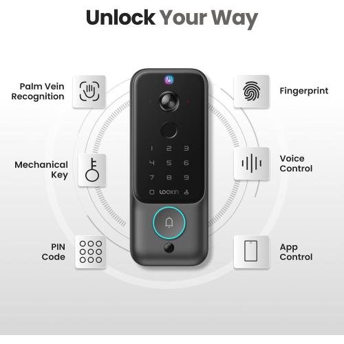 Lockin Veno Plus, All-in-One Smart Lock for Front Door