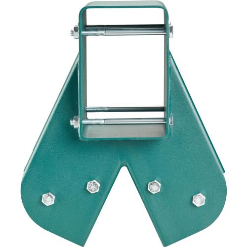 (Frame ONLY) A-Frame Middle Swing Set Brackets, Heavy Duty Carbon Steel Swing Set Hardware with Mounting Hardware, DIY Swing Set Bracket Swing Set Kit for 4x4 Legs & 4x6 Beam, Green