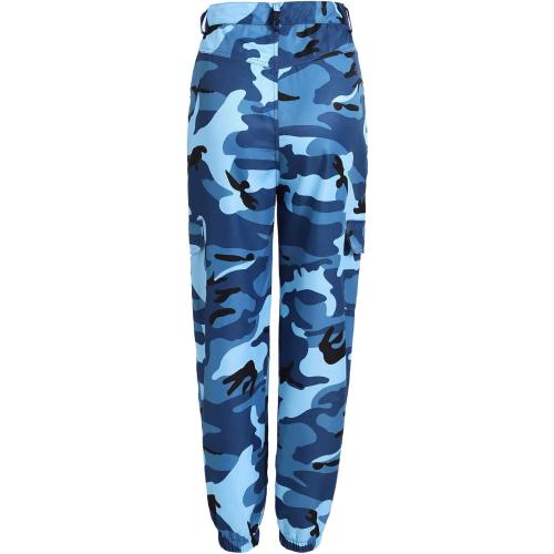 Size Medium Azuki Womens Fatigue Joggers Lightweight Quick Dry Athletic Workout Camouflage Cargo Pants for Gym,Hiking, Running