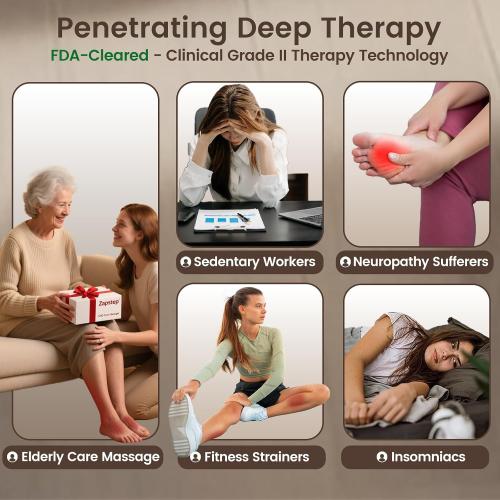 Neuropathy Pain Relief for Feet Massager Pro, 3D EMS Foot Massager for Neuropathy 8 TENS Pads, Electric Foot Health Nerve Muscle Stimulator Circulation for Plantar Fasciitis - FSA HSA Approved