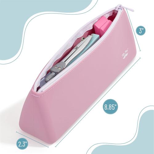 Mr. Pen- Silicone Pencil Case Pouch, Dusty Pink
