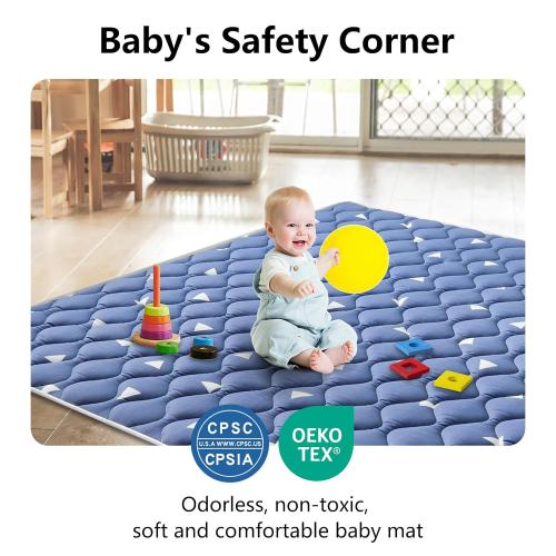 Lilyvibebearhappy Premium Foam Baby Play Mat 79 X 71, Extra Large Soft Thicker Activity Playmats for Babies, Toddlers, Infants, Play & Tummy Time, Foldable & Machine Washable Baby Crawling Mat