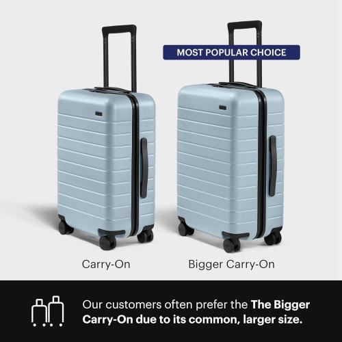Away Bigger Carry-On Luggage, 23-Inch Lightweight Hardside Spinner Suitcase | Durable & Lightweight, Premium 360° Spinner Wheels, Compression System, TSA-Approved Lock, Amazon Exclusive Sky Blue