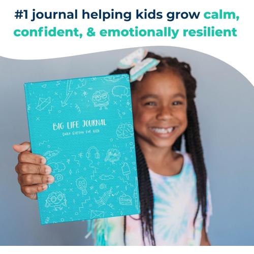 Big Life Journal - Daily Journal for Kids - A Growth Mindset Workbook for Children – Interactive Journal and Goal Planner for Kids – Daily Guided Journal for Children, Blue