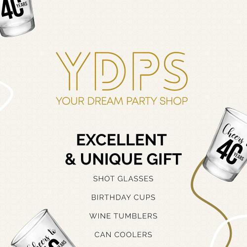 Cheers To 40 years Shot Glasses 12 PCS – 40th Birthday Shot Glasses 1.75oz, 40th Birthday Decorations For Men and Party Favors