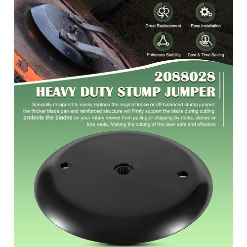 2088028 Upgrade Heavy Duty Reinforced Stump Jumper Perfect for 4', 5' and 6' Cut Rotary Mowers with 40 HP Gearboxes, Black
