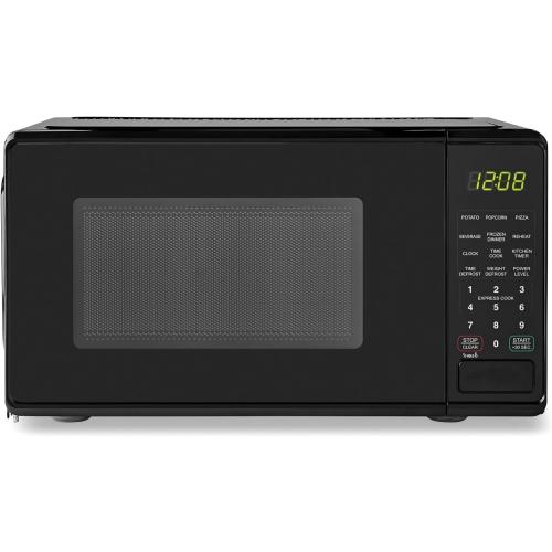 Mainstays 0.7 ft. Countertop Microwave Oven, 700 Watts, Black(Black)